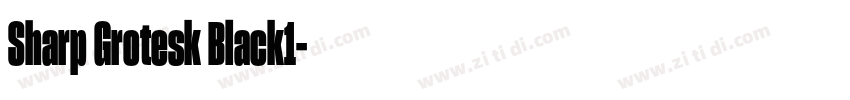 Sharp Grotesk Black1字体转换 Sharp Grotesk Black1字体转换